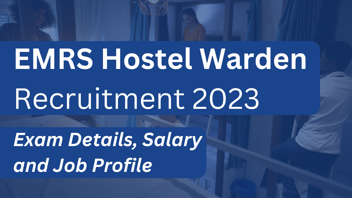EMRS Hostel warden recruitment