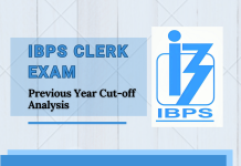 IBPS Clerk previous year cut off analysis, cut off analysis