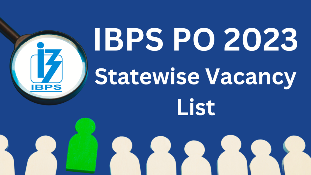 State wise vacancy list of IBPS PO 2023