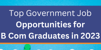 Top Government Job opportunities for B com Graduates
