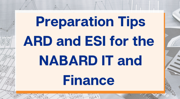 How to Study ARD and ESI for NABARD IT and Finance Exam 2023