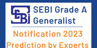 SEBI Grade A Generalist Officer Expected Notification 2023