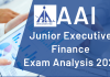 AAI JE Finance Exam Analysis 2023