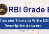 Economic Social Issue Descriptive ANswers, How to write descriptive answers in RBI Grade B, RBI Grade B Phase 2 exam, Descriptive answers in RBI Grade B, ESI, How to study ESI in RBI GRade B, How to answer ESI questions in the RBI Grade B Phase 2 exam.