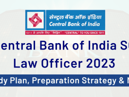 Central Bank of India Law Officer 2023
