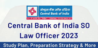 Central Bank of India Law Officer 2023