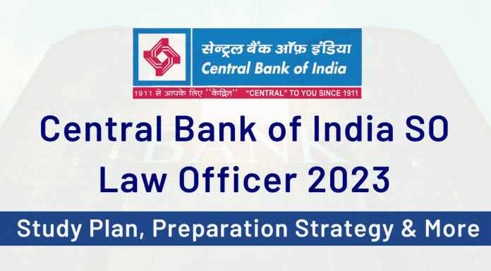 Central Bank of India Law Officer 2023
