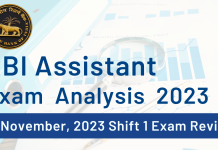 RBI Assistant Exam Analysis 2023