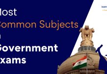 common subjects in government exams