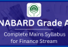 NABARd Grade A Mains Syllabus
