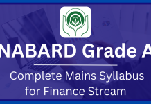 NABARd Grade A Mains Syllabus