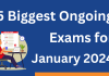Ongoing January Exams