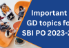 SBI PO GD