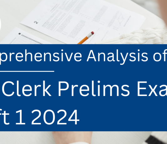 SBI Clerk Prelims Exam Shift 1 2024