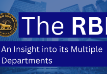 RBI and its Departments, Departments of RBI