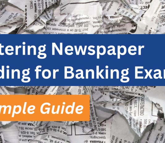 How to read newspaper for banking exam