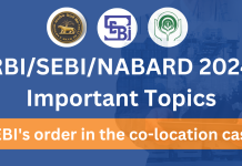 RBI/SEBI/NABARD