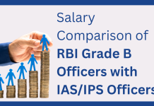 RBI Grade B Salary Comparison