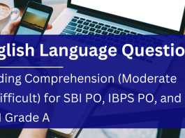 English Comprehension for SBI PO, IBPS PO and SEBI Grade A