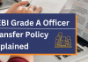 SEBI Grade A Officer Transfer Policy