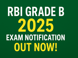 RBI Grade B Exam 2025