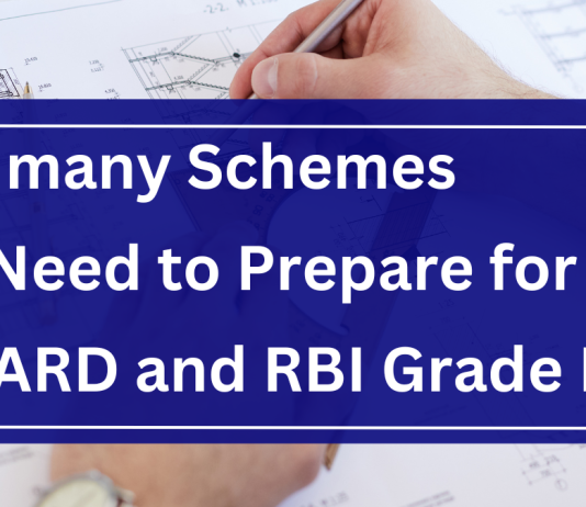Government schemes for RBI Grade B and NABARD