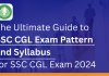 SSC CGL exam pattern and syllabus