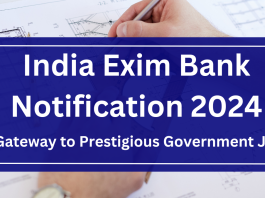 India Exim Bank Notification 2024: A Gateway to Prestigious Government Jobs