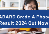 NABARD Grade A Phase 1 2024 result