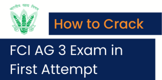 clearing the FCI AG 3 in first attempt
