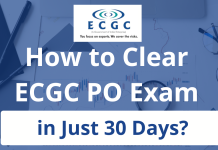 How to Clear ECGC PO Exam in Just 30 Days?