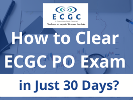 How to Clear ECGC PO Exam in Just 30 Days?