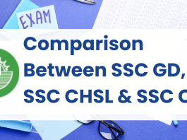 Comparison Between SSC GD, SSC CHSL, and SSC CGL