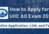 How to Apply for UIIC AO Exam 2024: Online Application, Link, and Fee