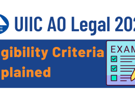 UIIC AO Legal eligibility criteria 2024
