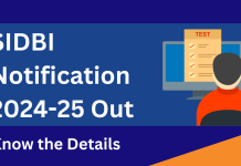 SIDBI Notification 2024-25 Out: Know the Details 