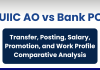 UIIC AO vs Bank PO: Transfer, Posting, Salary, Promotion, and Work Profile Comparative Analysis 