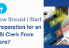 How Should I Start Preparation for an SBI Clerk From Zero?