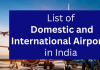 Domestic and International Airports
