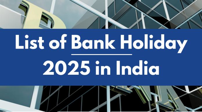 List of Bank Holidays 2025 in India