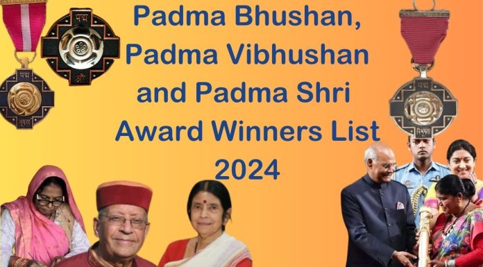 Padma Bhushan, Padma Vibhushan, and Padma Shri Award Winners List 2024
