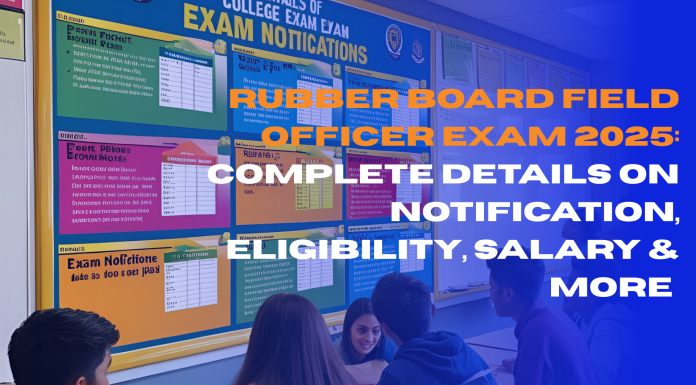 Rubber Board Field Officer Exam 2025: Complete Details on Notification, Eligibility, Salary & More