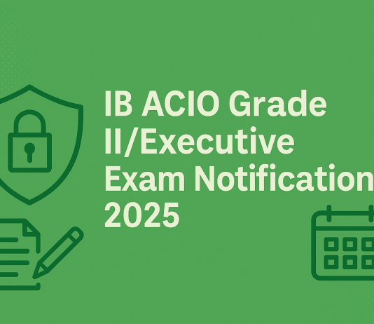 IB ACIO Notification 2025