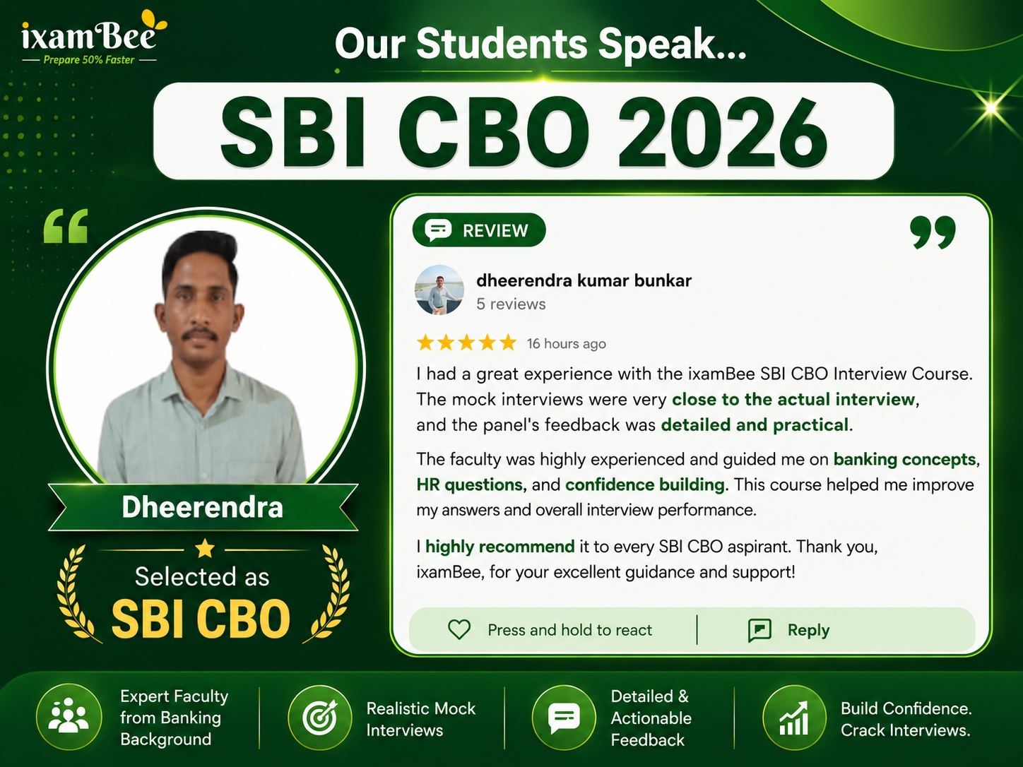SBI CBO Selection 2026